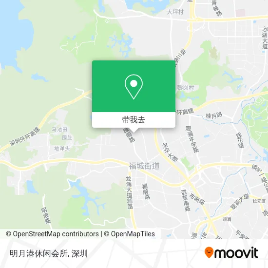 明月港休闲会所地图