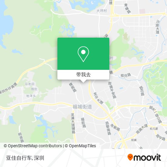 亚佳自行车地图