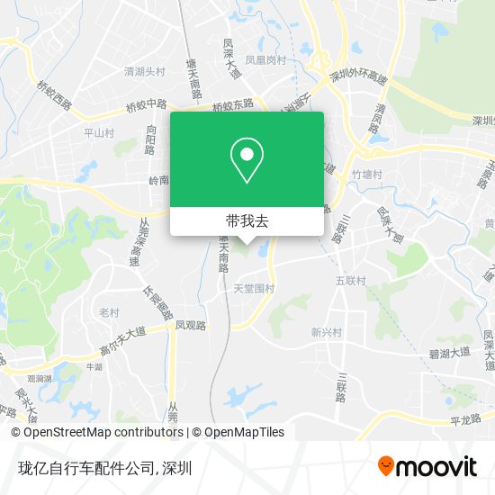 珑亿自行车配件公司地图