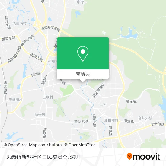 凤岗镇新型社区居民委员会地图