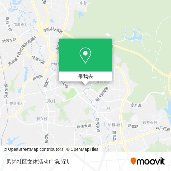 凤岗社区文体活动广场地图