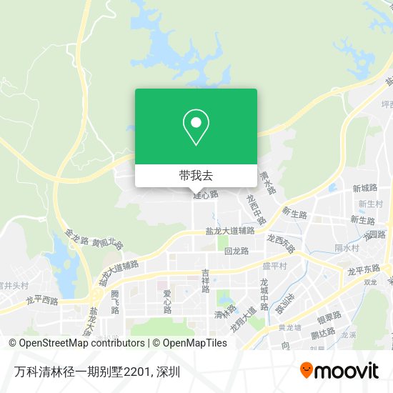 万科清林径一期别墅2201地图