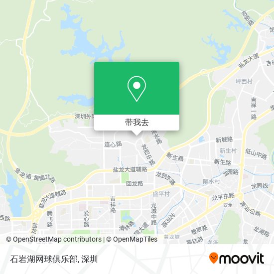石岩湖网球俱乐部地图