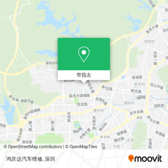 鸿庆达汽车维修地图
