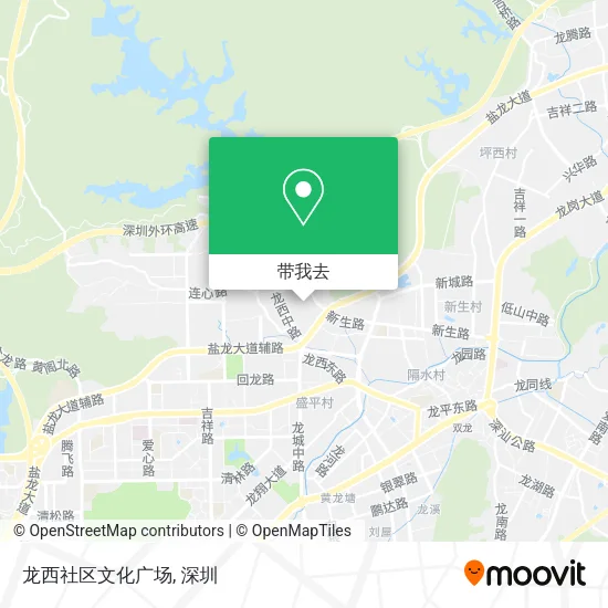 龙西社区文化广场地图