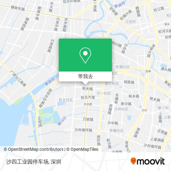沙四工业园停车场地图