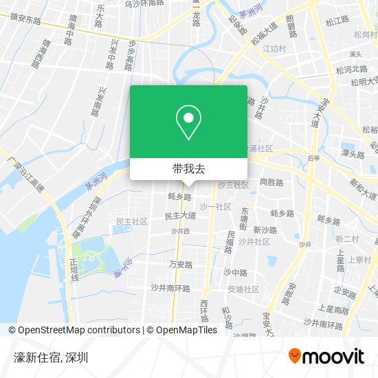濠新住宿地图