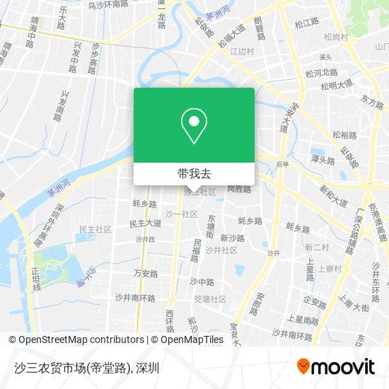 沙三农贸市场(帝堂路)地图