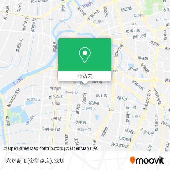永辉超市(帝堂路店)地图