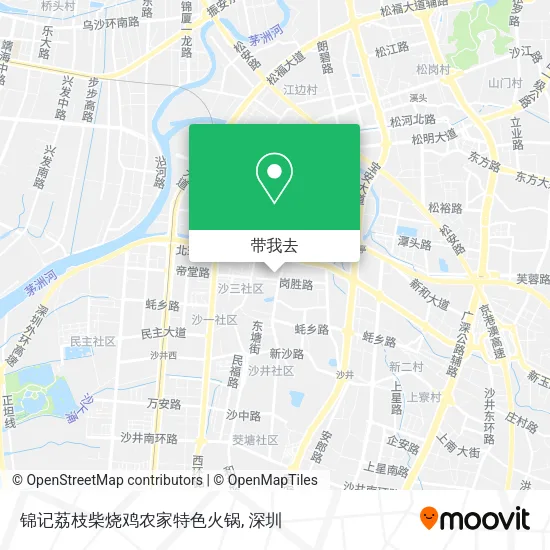 锦记荔枝柴烧鸡农家特色火锅地图