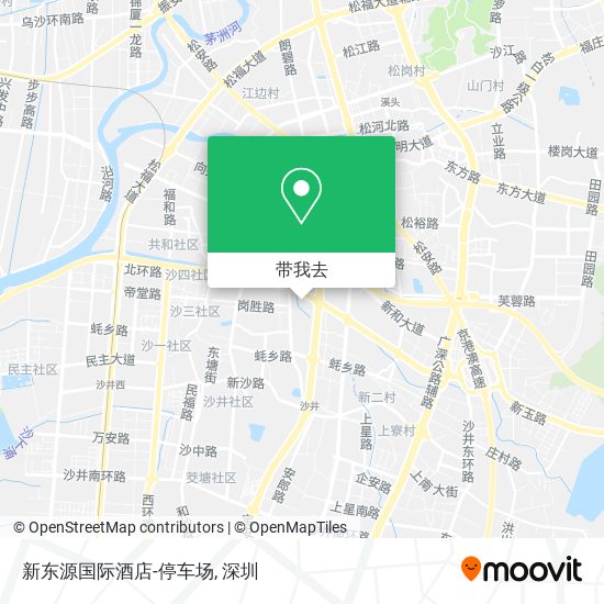 新东源国际酒店-停车场地图