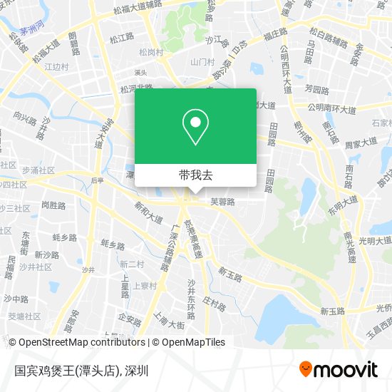 国宾鸡煲王(潭头店)地图