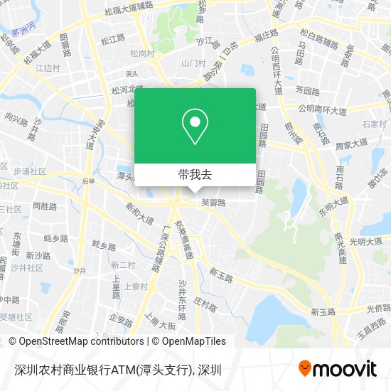 深圳农村商业银行ATM(潭头支行)地图