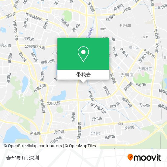 泰华餐厅地图