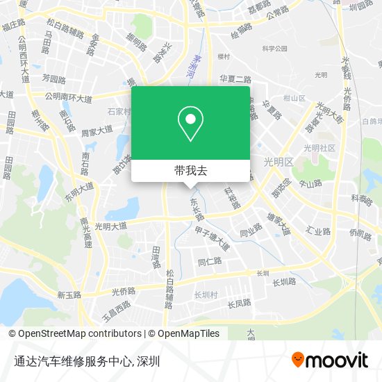 通达汽车维修服务中心地图