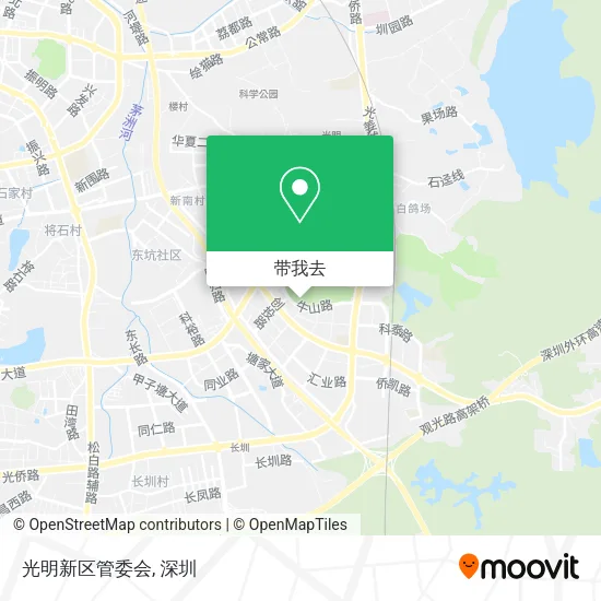 光明新区管委会地图