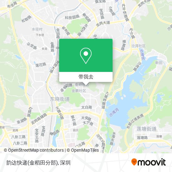 韵达快递(金稻田分部)地图