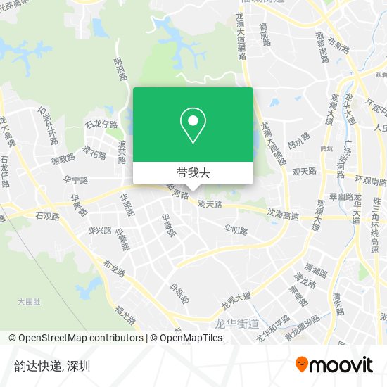 韵达快递地图