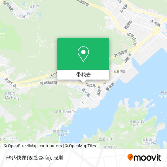 韵达快递(深盐路店)地图