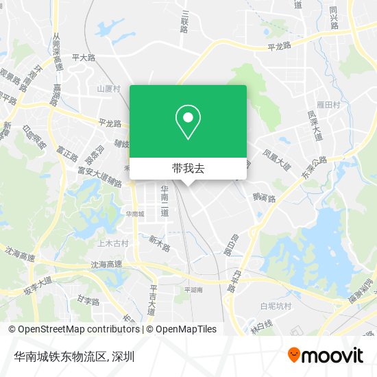 华南城铁东物流区地图
