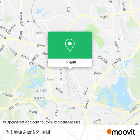 华南城铁东物流区地图