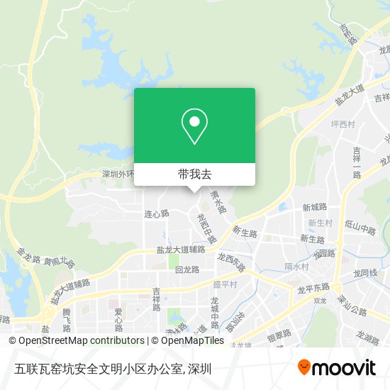 五联瓦窑坑安全文明小区办公室地图