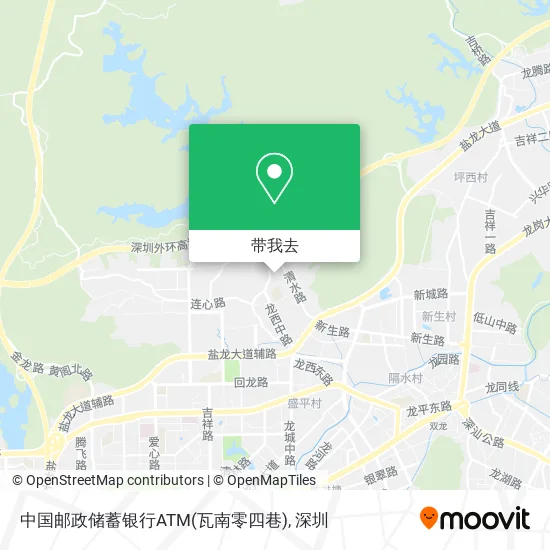 中国邮政储蓄银行ATM(瓦南零四巷)地图