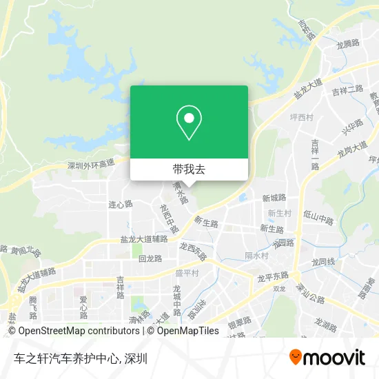 车之轩汽车养护中心地图