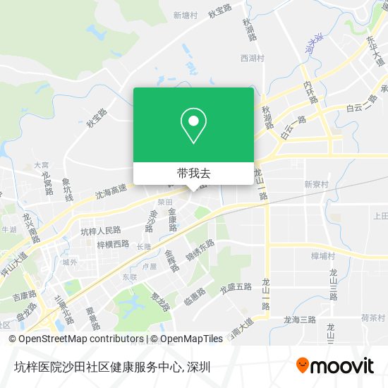 坑梓医院沙田社区健康服务中心地图