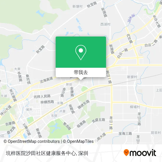 坑梓医院沙田社区健康服务中心地图