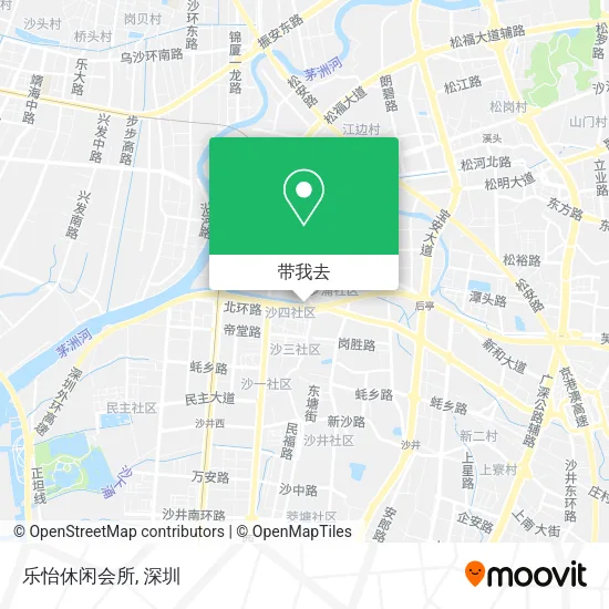 乐怡休闲会所地图