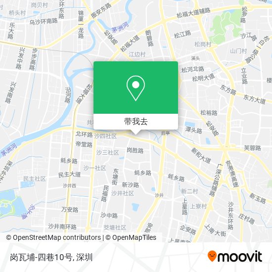 岗瓦埔-四巷10号地图