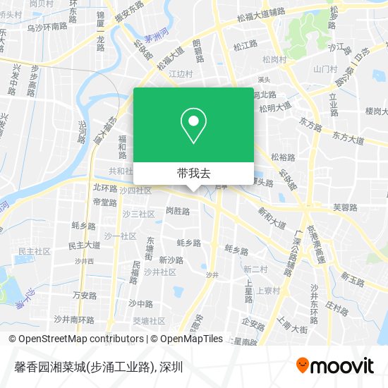馨香园湘菜城(步涌工业路)地图