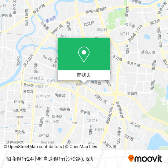 招商银行24小时自助银行(沙松路)地图