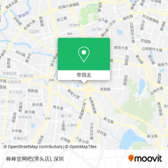 棒棒堂网吧(潭头店)地图