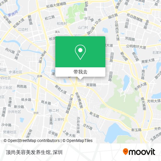 顶尚美容美发养生馆地图