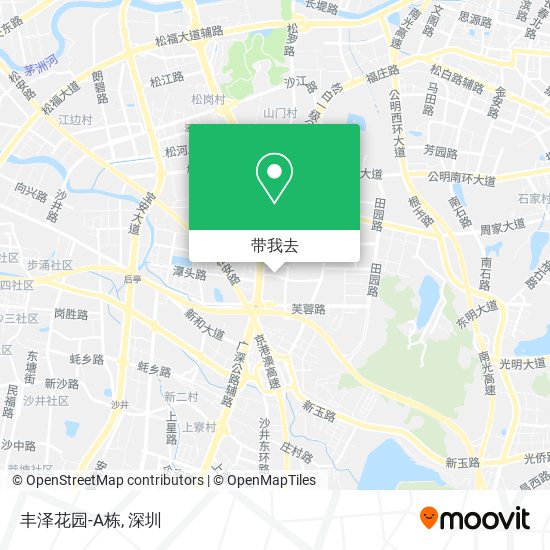 丰泽花园-A栋地图
