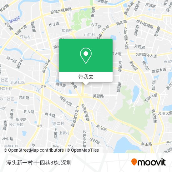 潭头新一村-十四巷3栋地图