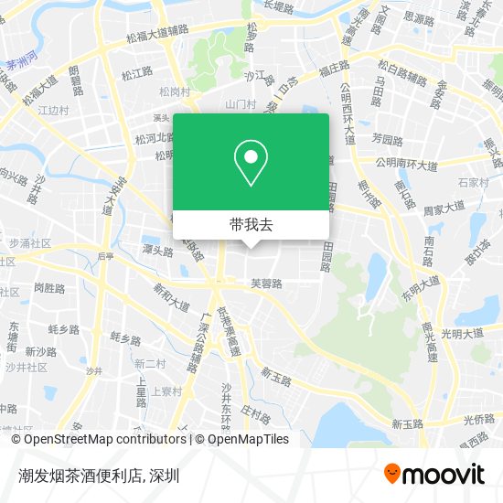 潮发烟茶酒便利店地图