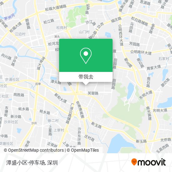 潭盛小区-停车场地图