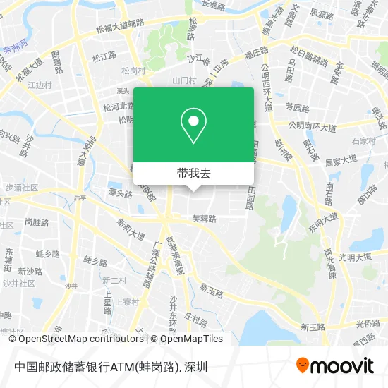 中国邮政储蓄银行ATM(蚌岗路)地图