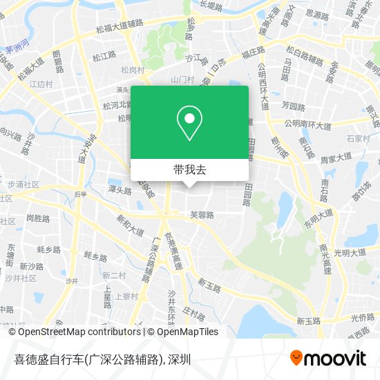喜德盛自行车(广深公路辅路)地图