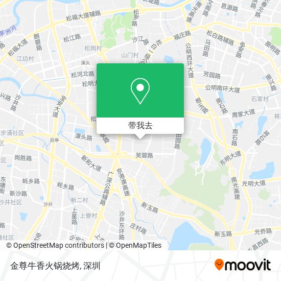 金尊牛香火锅烧烤地图