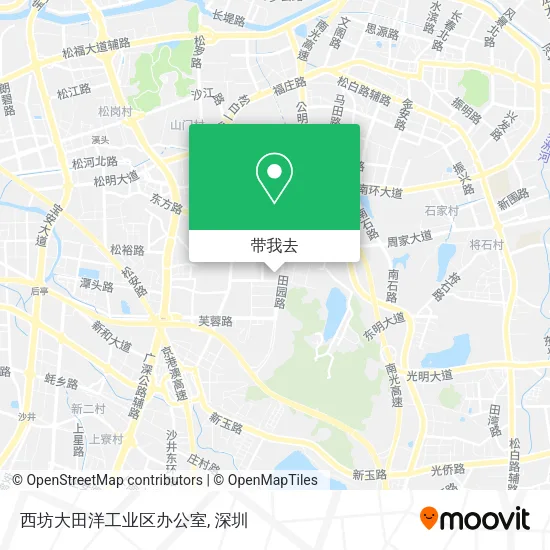 西坊大田洋工业区办公室地图