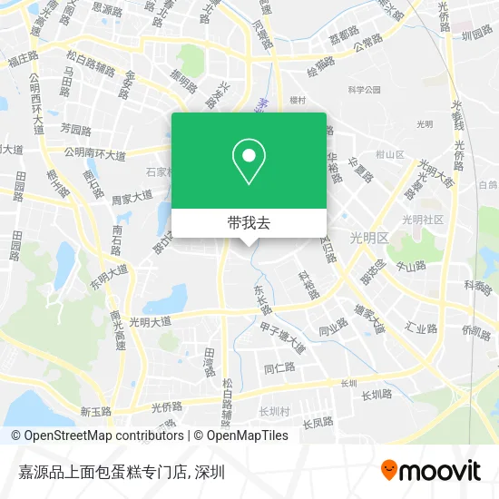 嘉源品上面包蛋糕专门店地图