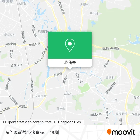 东莞凤岗鹤凫渚食品厂地图
