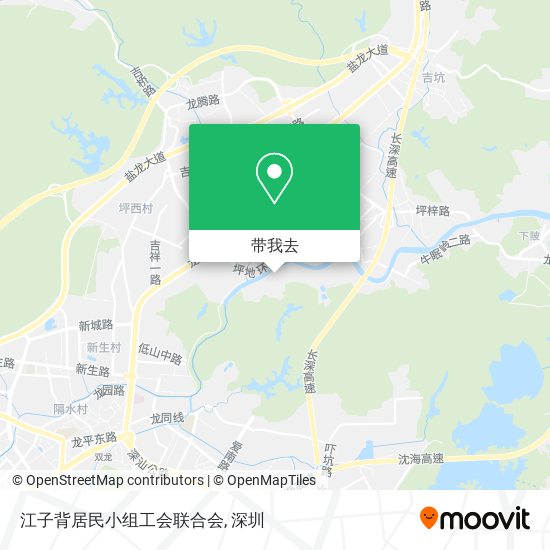江子背居民小组工会联合会地图