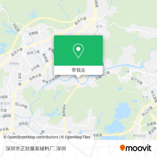 深圳市正欣服装辅料厂地图