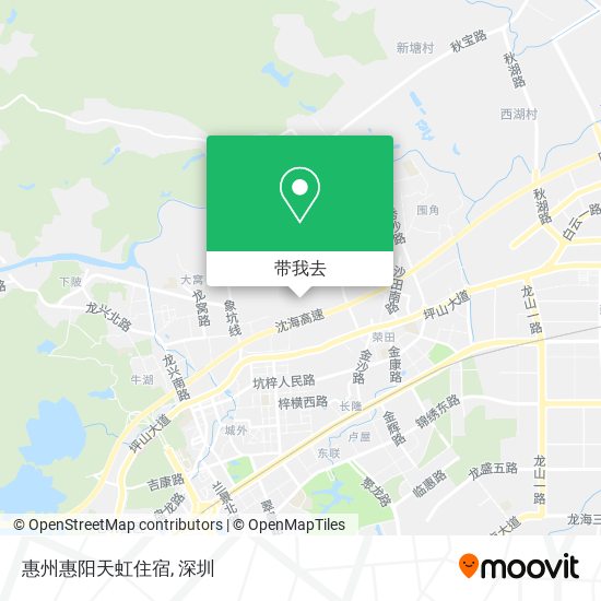 惠州惠阳天虹住宿地图