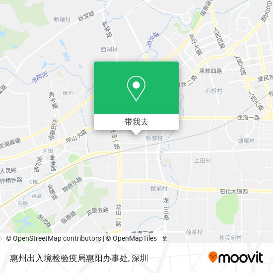 惠州出入境检验疫局惠阳办事处地图